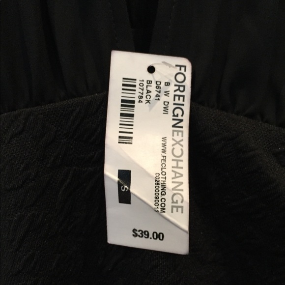 NWT Foreign Exchange Black Cocktail Dress - Picture 6 of 9